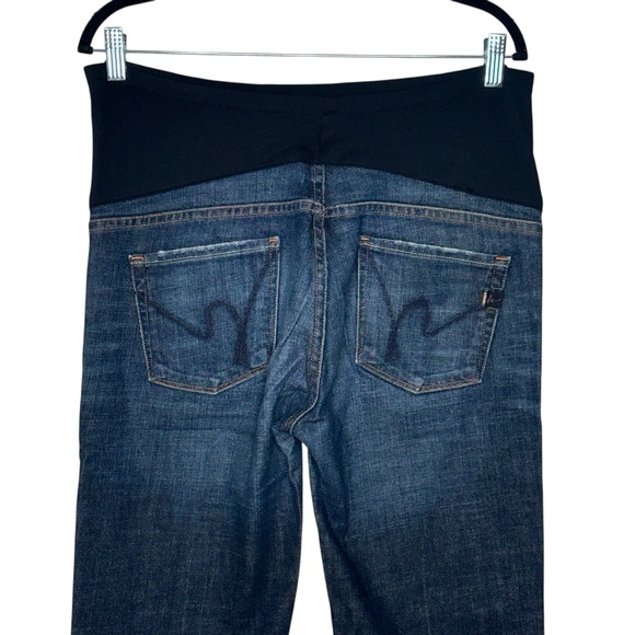 Citizens Of Humanity Maternity Indigo Boot Cut Jeans Size 29 - Picture 4 of 12